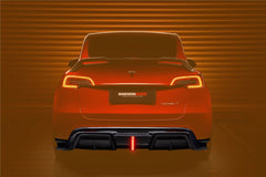 DARWINPRO - TESLA MODEL Y 2020+ IMP PERFORMANCE CARBON FIBER LED REAR DIFFUSER - Aero Carbon UK