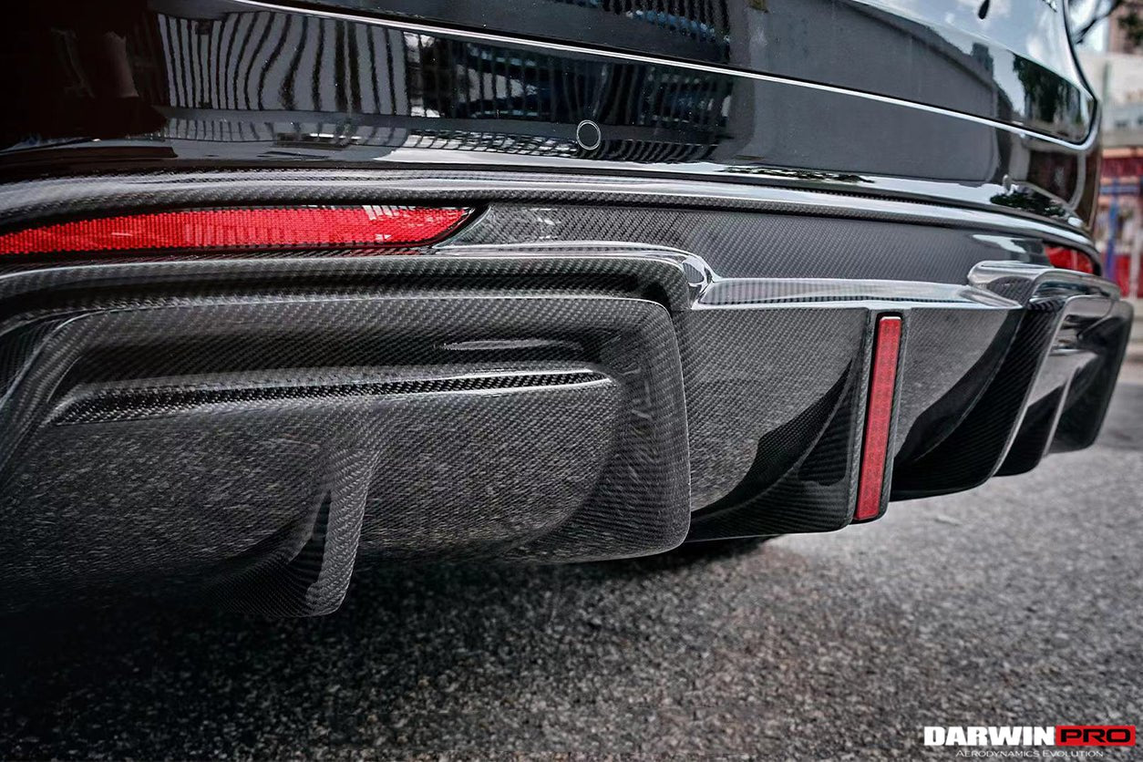 DARWINPRO - TESLA MODEL Y 2020+ IMP PERFORMANCE CARBON FIBER LED REAR DIFFUSER - Aero Carbon UK