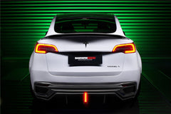 DARWINPRO - TESLA MODEL Y 2020+ IMP PERFORMANCE CARBON FIBER REAR BUMPER AND LED DIFFUSER AND LED DIFFUSER - Aero Carbon UK