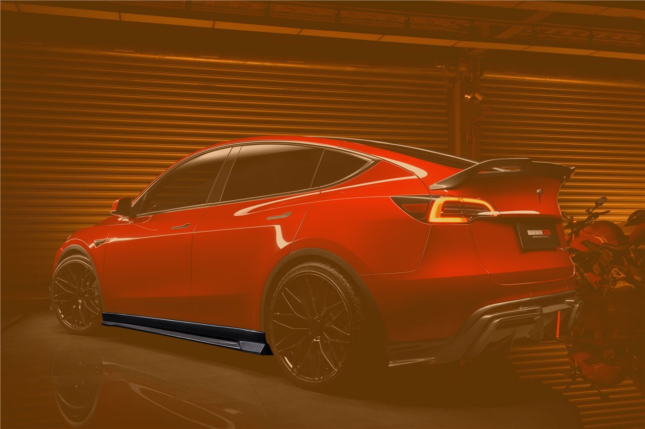 DARWINPRO - TESLA MODEL Y 2020+ IMP PERFORMANCE CARBON FIBER SIDE SKIRTS - Aero Carbon UK