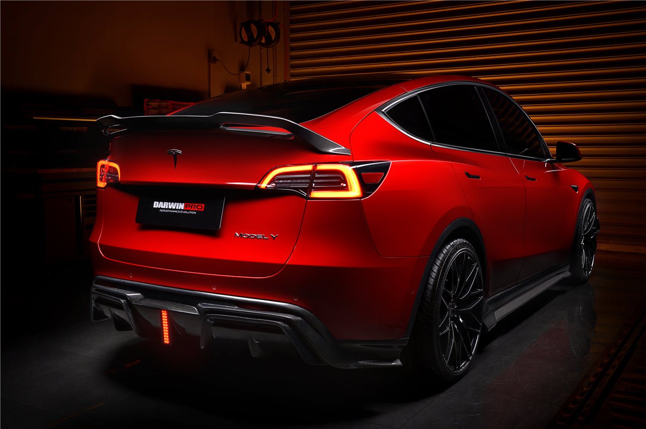 DARWINPRO - TESLA MODEL Y 2020+ IMP PERFORMANCE CARBON FIBER SIDE SKIRTS - Aero Carbon UK