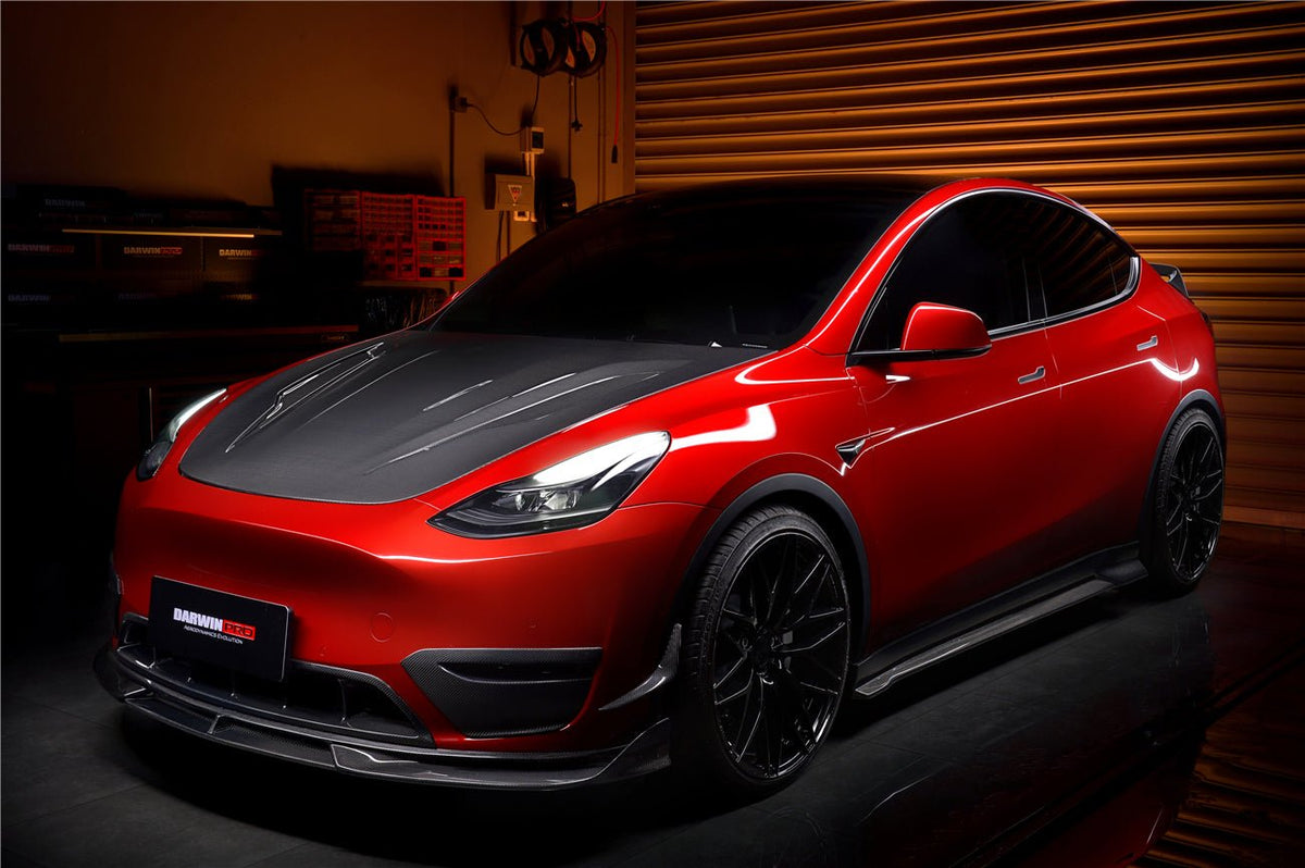 DARWINPRO - TESLA MODEL Y 2020+ IMP PERFORMANCE CARBON FIBER SIDE SKIRTS - Aero Carbon UK