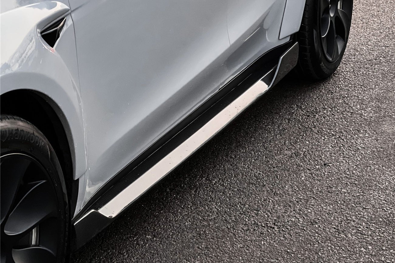 DARWINPRO - TESLA MODEL Y 2020+ IMPII CARBON FIBER SIDE SKIRTS - Aero Carbon UK