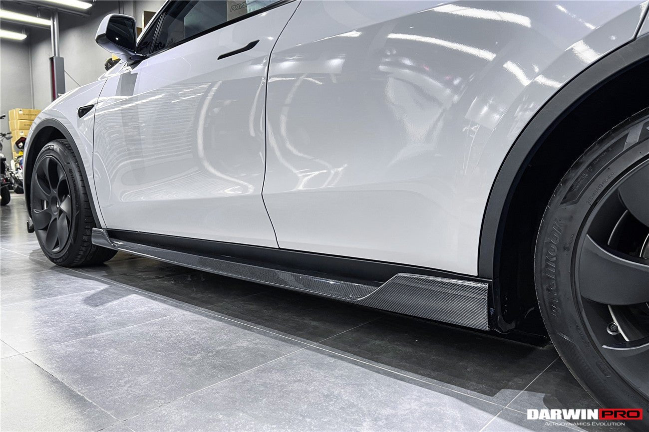 DARWINPRO - TESLA MODEL Y 2020+ IMPII CARBON FIBER SIDE SKIRTS - Aero Carbon UK