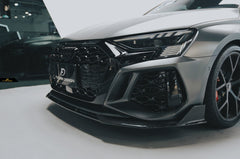 FUTURE DESIGN - AUDI RS3 8Y DRY CARBON FIBRE FRONT LIP - Aero Carbon UK