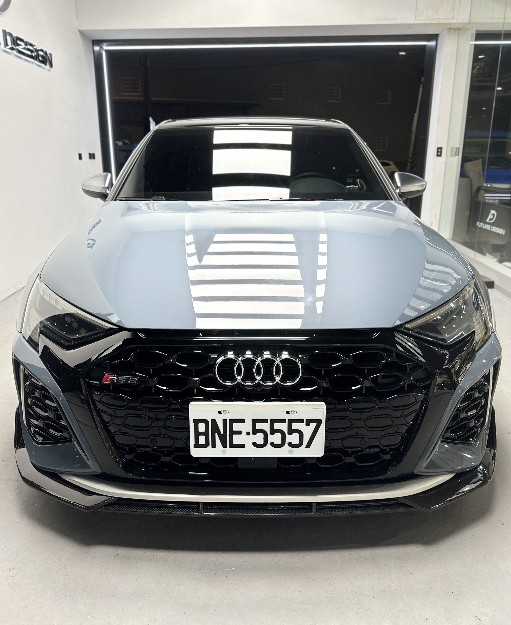 FUTURE DESIGN - AUDI RS3 8Y DRY CARBON FIBRE FRONT LIP - Aero Carbon UK