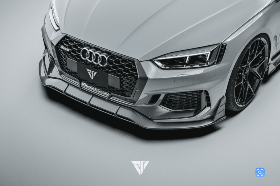FUTURE DESIGN - AUDI RS5 B9 DRY CARBON FIBER FRONT BUMPER GRILLE TRIM - Aero Carbon UK