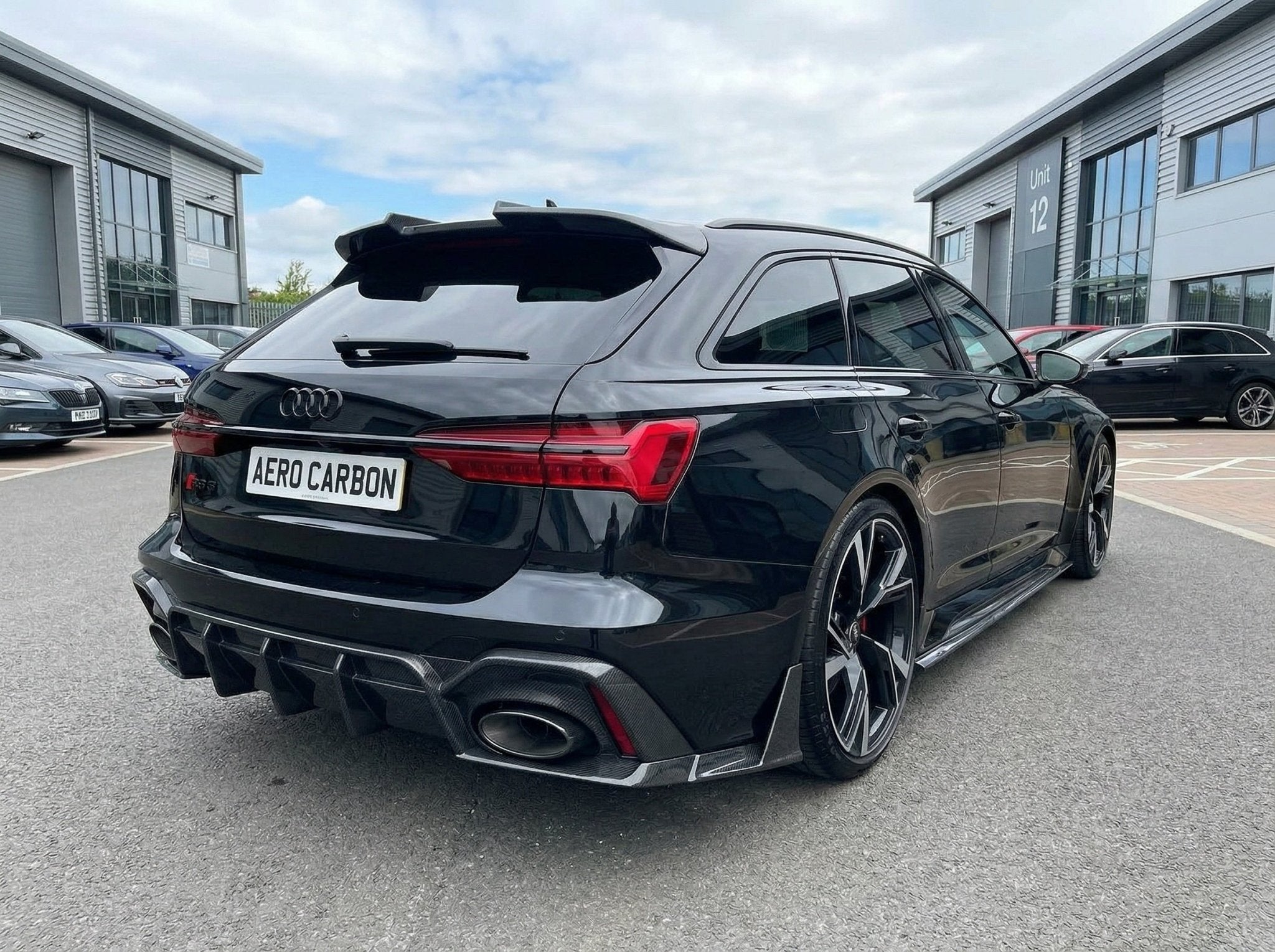 FUTURE DESIGN - AUDI RS6 C8 CARBON FIBRE REAR DIFFUSER & WINGLET SET - Aero Carbon UK