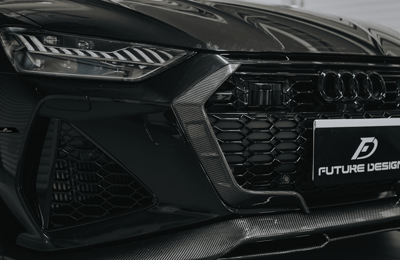 FUTURE DESIGN - AUDI RS7 C8 CARBON FIBRE FRONT LIP SPLITTER - Aero Carbon UK