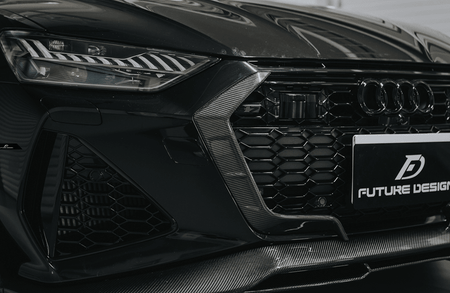 FUTURE DESIGN - AUDI RS7 C8 CARBON FIBRE FRONT LIP SPLITTER - Aero Carbon UK