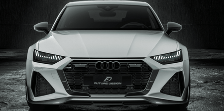 FUTURE DESIGN - AUDI RS7 C8 CARBON FIBRE FRONT LIP SPLITTER - Aero Carbon UK