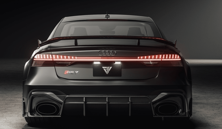 FUTURE DESIGN - AUDI RS7 C8 CARBON FIBRE REAR DIFFUSER & WINGLET SET - Aero Carbon UK