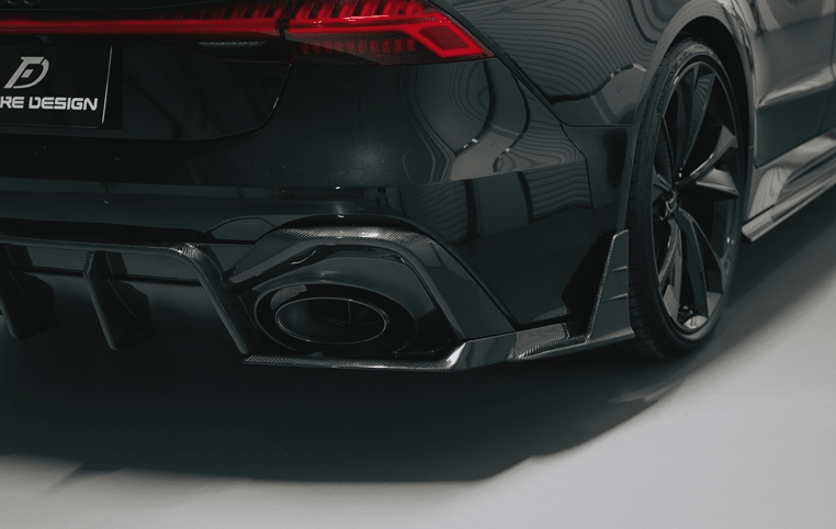 FUTURE DESIGN - AUDI RS7 C8 CARBON FIBRE REAR DIFFUSER & WINGLET SET - Aero Carbon UK