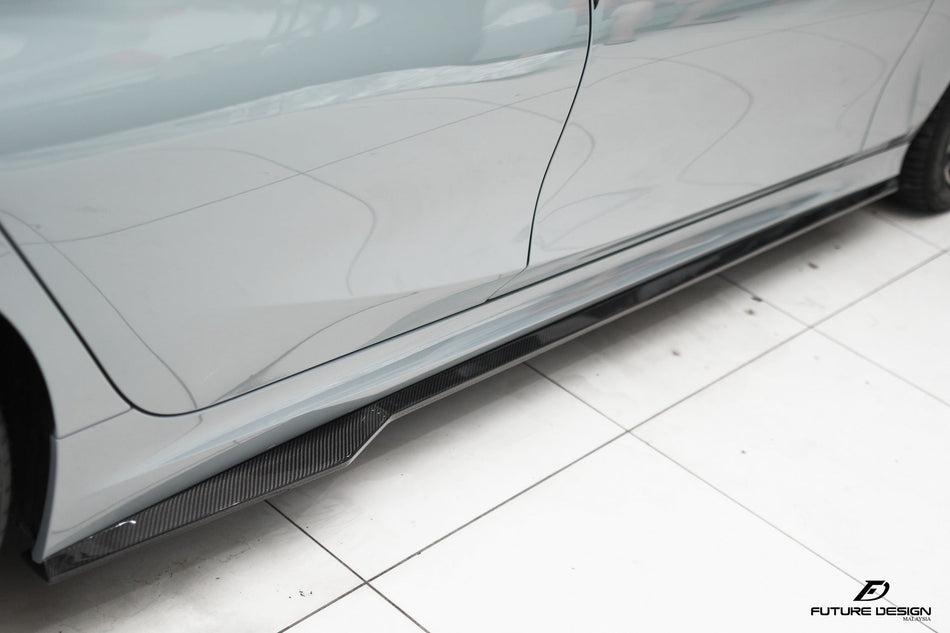 FUTURE DESIGN - BMW 3 SERIES G20 DRY CARBON FIBER SIDE SKIRTS - Aero Carbon UK