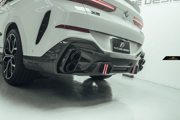 FUTURE DESIGN - BMW G06 X6 CARBON FIBRE REAR DIFFUSER LD STYLE