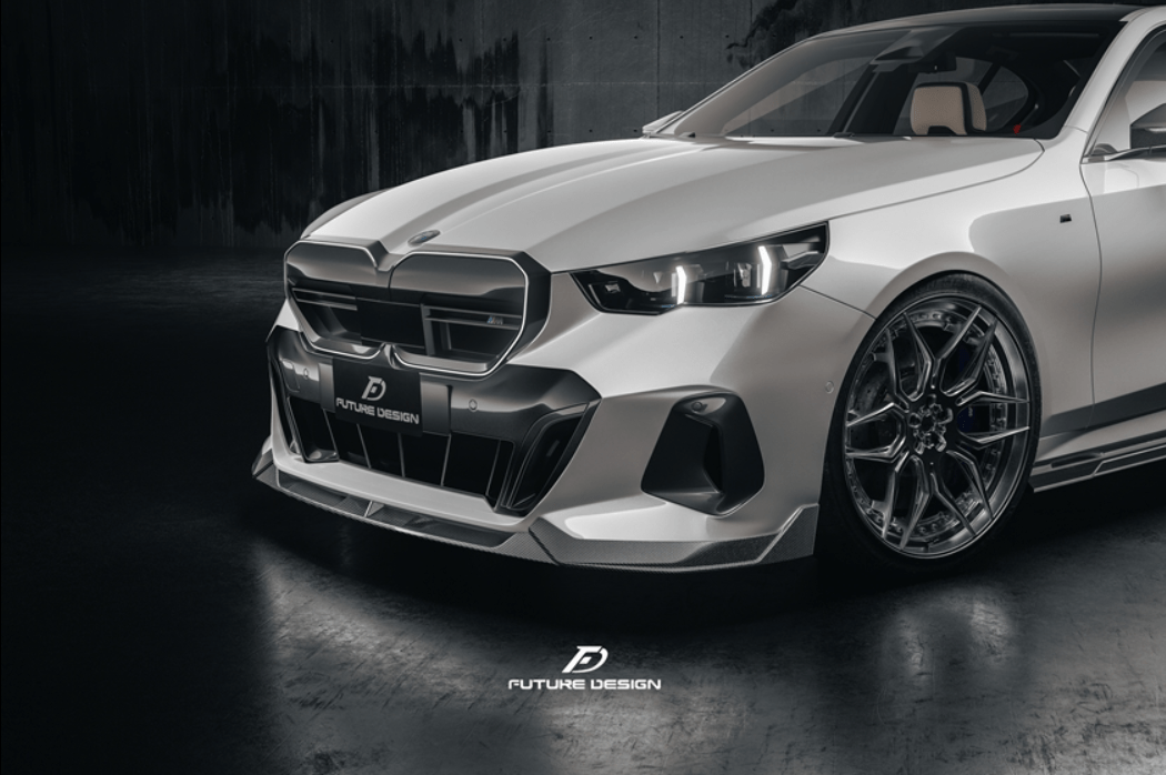 FUTURE DESIGN - BMW I5 G60 DRY CARBON FRONT LIP - Aero Carbon UK