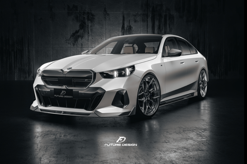 FUTURE DESIGN - BMW I5 G60 DRY CARBON FRONT LIP - Aero Carbon UK