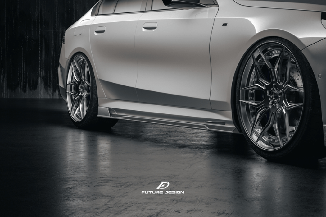 FUTURE DESIGN - BMW I5 G60 DRY CARBON SIDE SKIRTS - Aero Carbon UK