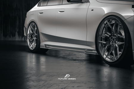 FUTURE DESIGN - BMW I5 G60 DRY CARBON SIDE SKIRTS - Aero Carbon UK