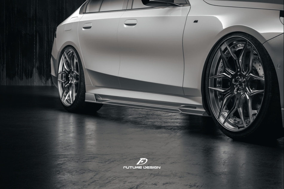 FUTURE DESIGN - BMW I5 G60 DRY CARBON SIDE SKIRTS - Aero Carbon UK