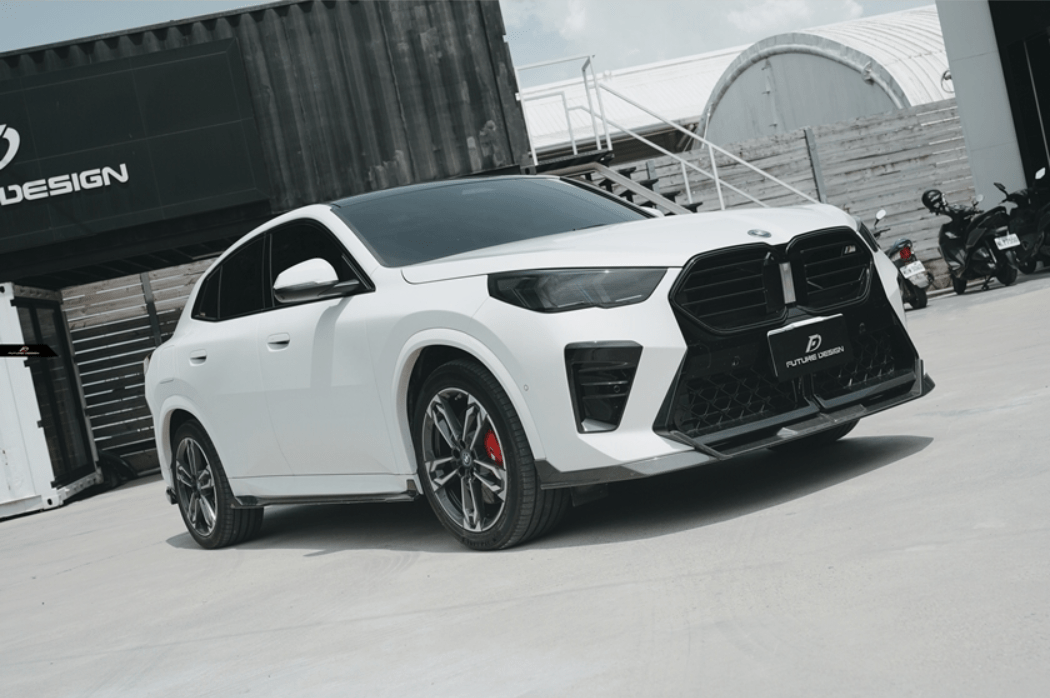 FUTURE DESIGN - BMW IX2 / X2 U10 DRY CARBON FRONT LIP V2 - Aero Carbon UK