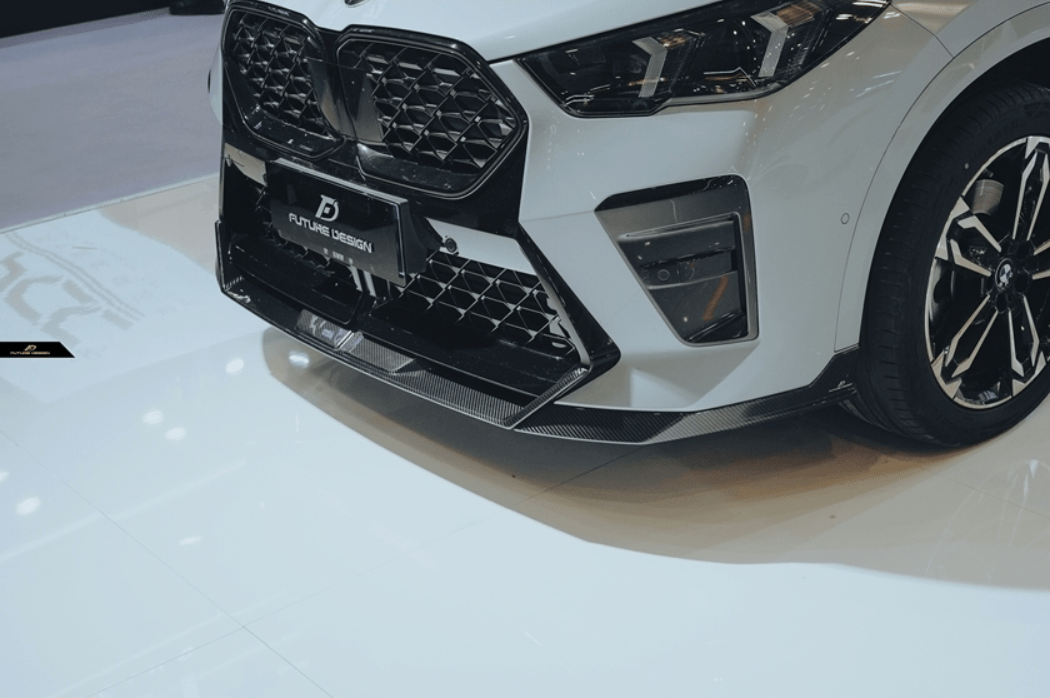 FUTURE DESIGN - BMW IX2 / X2 U10 DRY CARBON FRONT LIP V2 - Aero Carbon UK