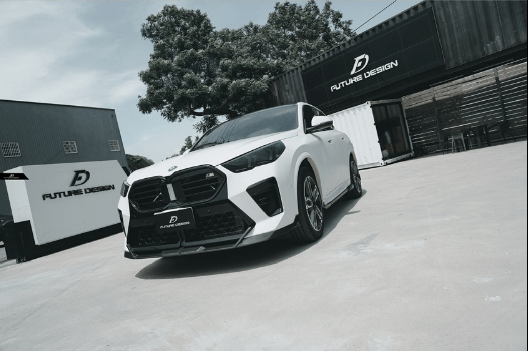 FUTURE DESIGN - BMW IX2 / X2 U10 DRY CARBON FRONT LIP V2 - Aero Carbon UK