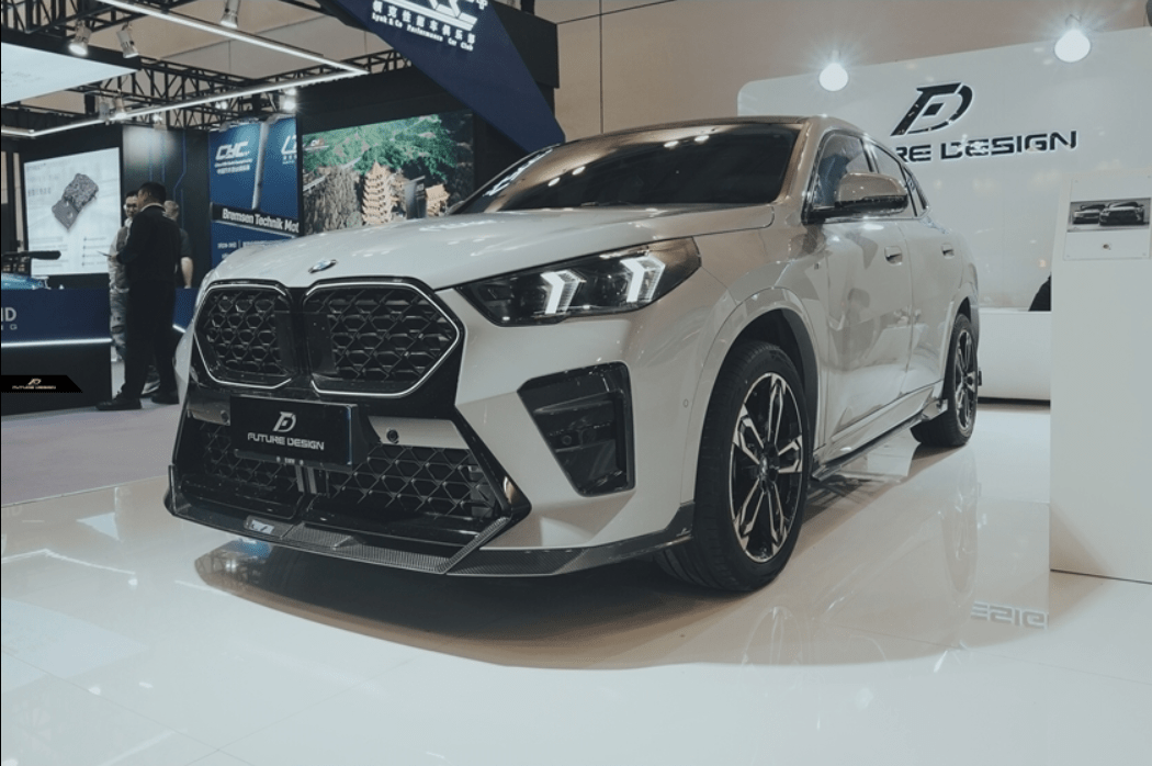 FUTURE DESIGN - BMW IX2 / X2 U10 DRY CARBON FRONT LIP V2 - Aero Carbon UK