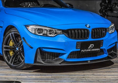 FUTURE DESIGN - BMW M3 F80 / M4 F82 F83 CARBON FIBRE FRONT CANARDS - Aero Carbon UK