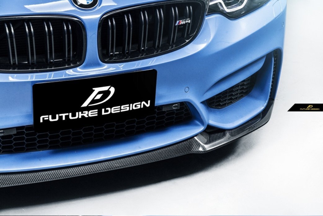 FUTURE DESIGN - BMW M3 F80 / M4 F82 F83 CARBON FIBRE FRONT LIP CS STYLE - Aero Carbon UK