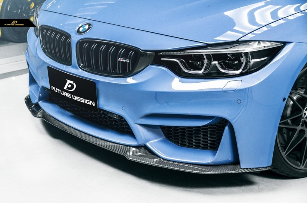 FUTURE DESIGN - BMW M3 F80 / M4 F82 F83 CARBON FIBRE FRONT LIP CS STYLE - Aero Carbon UK