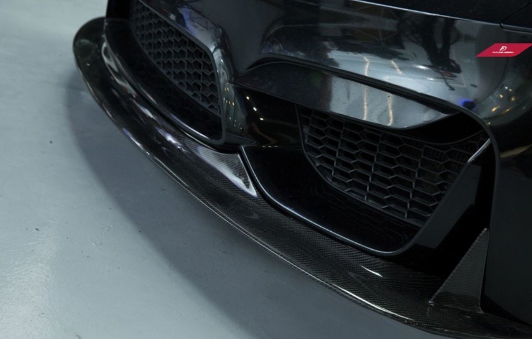 FUTURE DESIGN - BMW M3 F80 / M4 F82 F83 CARBON FIBRE FRONT LIP E STYLE - Aero Carbon UK