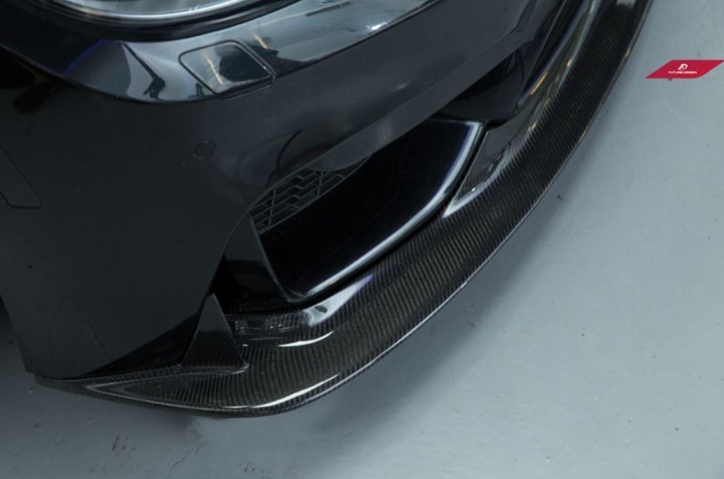 FUTURE DESIGN - BMW M3 F80 / M4 F82 F83 CARBON FIBRE FRONT LIP E STYLE - Aero Carbon UK