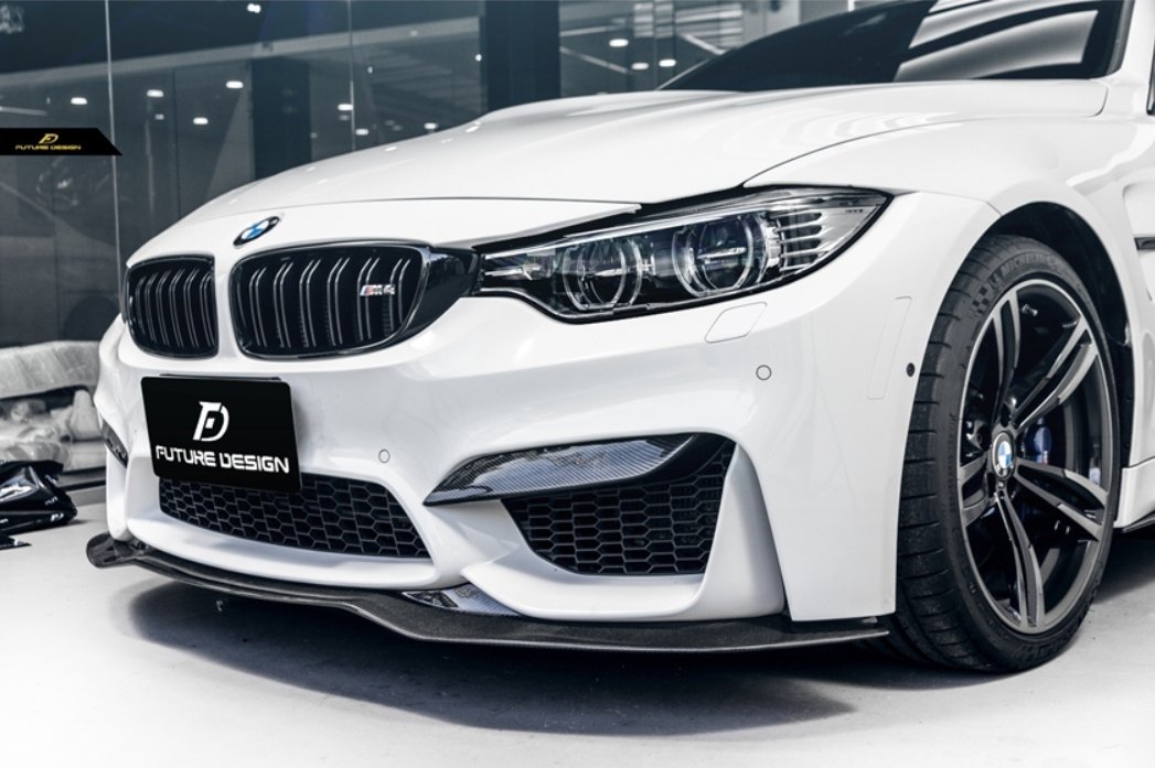 FUTURE DESIGN - BMW M3 F80 / M4 F82 F83 CARBON FIBRE FRONT LIP PSM STYLE - Aero Carbon UK