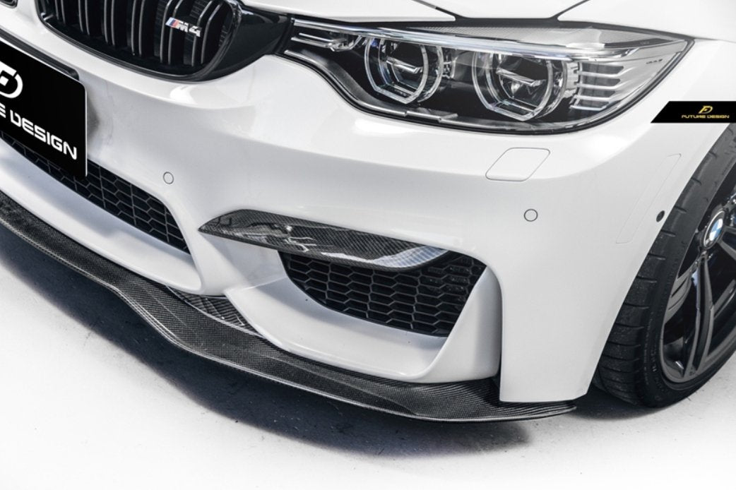 FUTURE DESIGN - BMW M3 F80 / M4 F82 F83 CARBON FIBRE FRONT LIP PSM STYLE - Aero Carbon UK