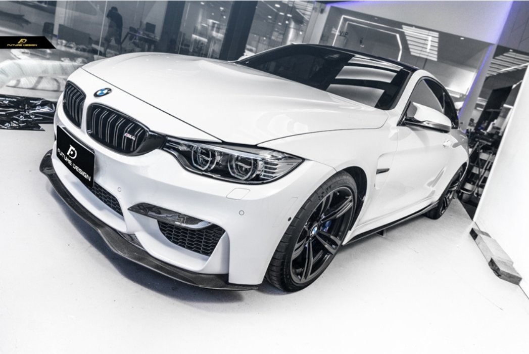 FUTURE DESIGN - BMW M3 F80 / M4 F82 F83 CARBON FIBRE FRONT LIP PSM STYLE - Aero Carbon UK