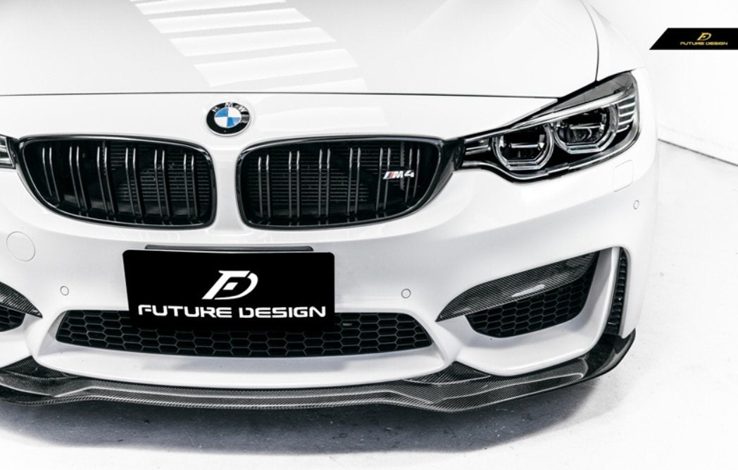 FUTURE DESIGN - BMW M3 F80 / M4 F82 F83 CARBON FIBRE FRONT LIP PSM STYLE - Aero Carbon UK