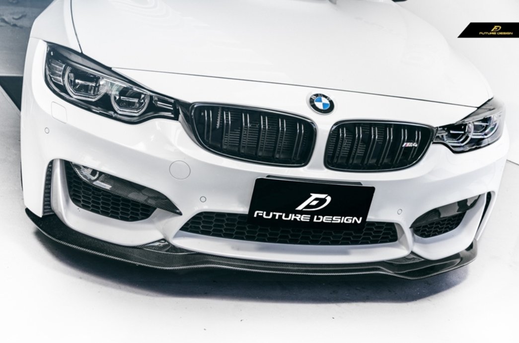 FUTURE DESIGN - BMW M3 F80 / M4 F82 F83 CARBON FIBRE FRONT LIP PSM STYLE - Aero Carbon UK