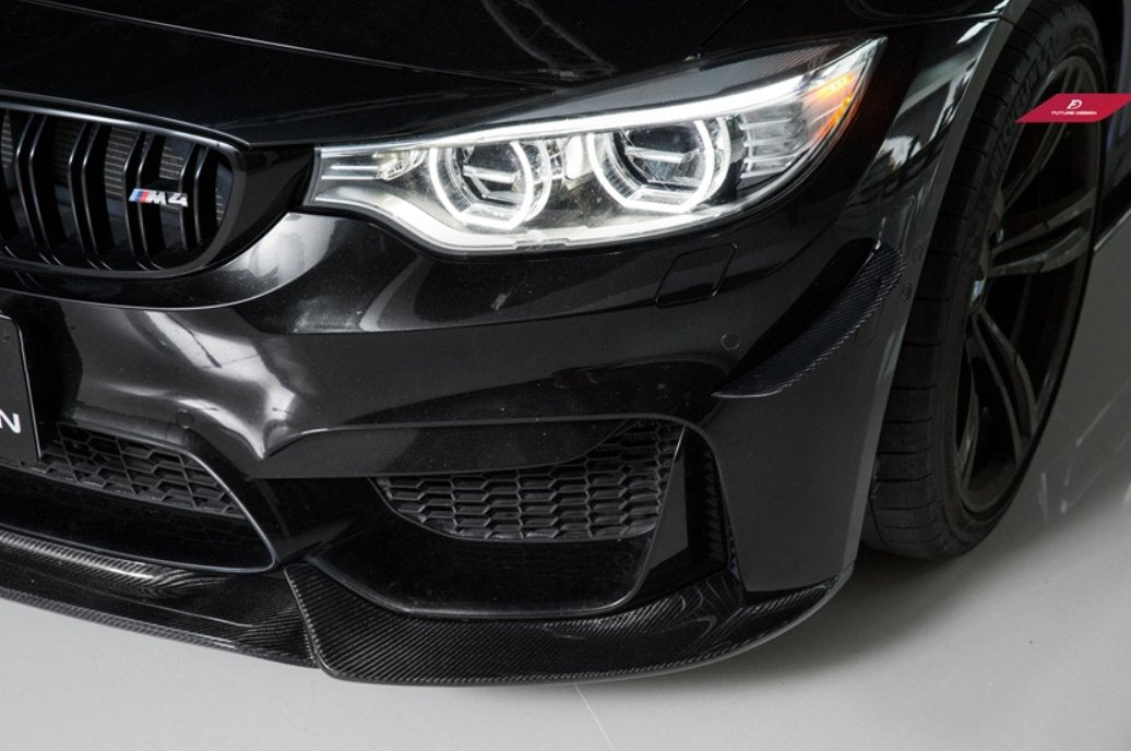 FUTURE DESIGN - BMW M3 F80 / M4 F82 F83 CARBON FIBRE FRONT LIP VRS STYLE - Aero Carbon UK