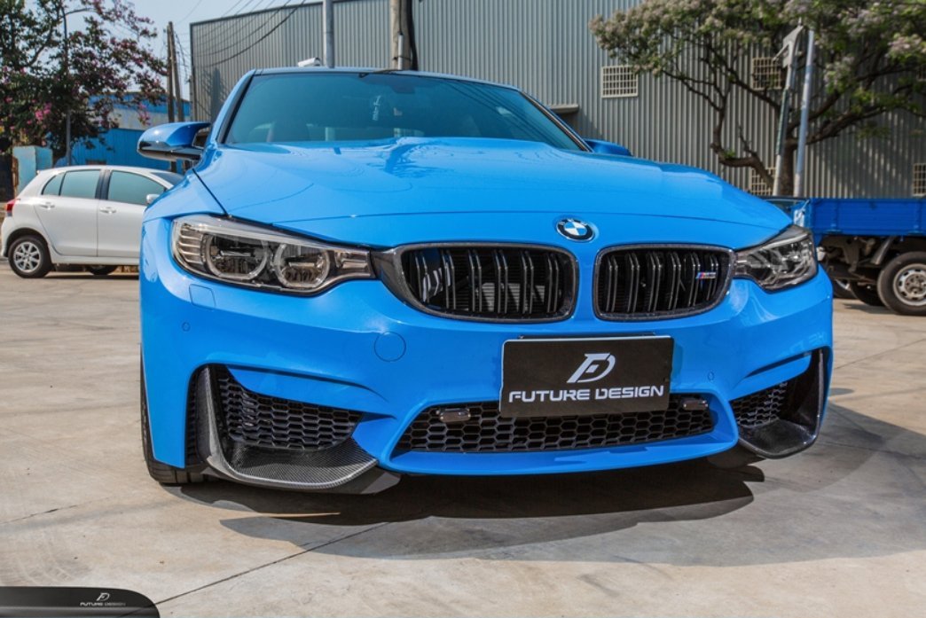 FUTURE DESIGN - BMW M3 F80 / M4 F82 F83 CARBON FIBRE FRONT LOWER VENT COVER&nbsp; - Aero Carbon UK