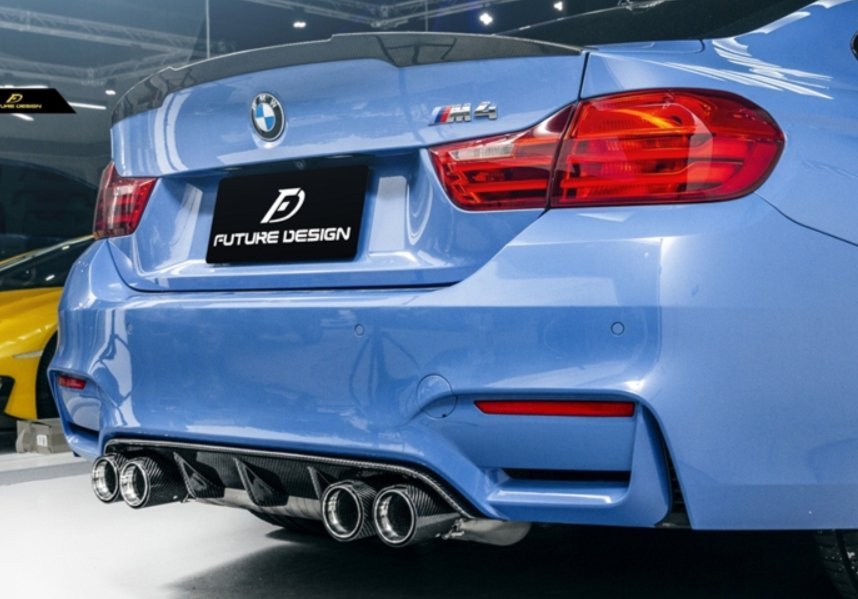 FUTURE DESIGN - BMW M3 F80 / M4 F82 F83 CARBON FIBRE REAR DIFFUSER - Aero Carbon UK