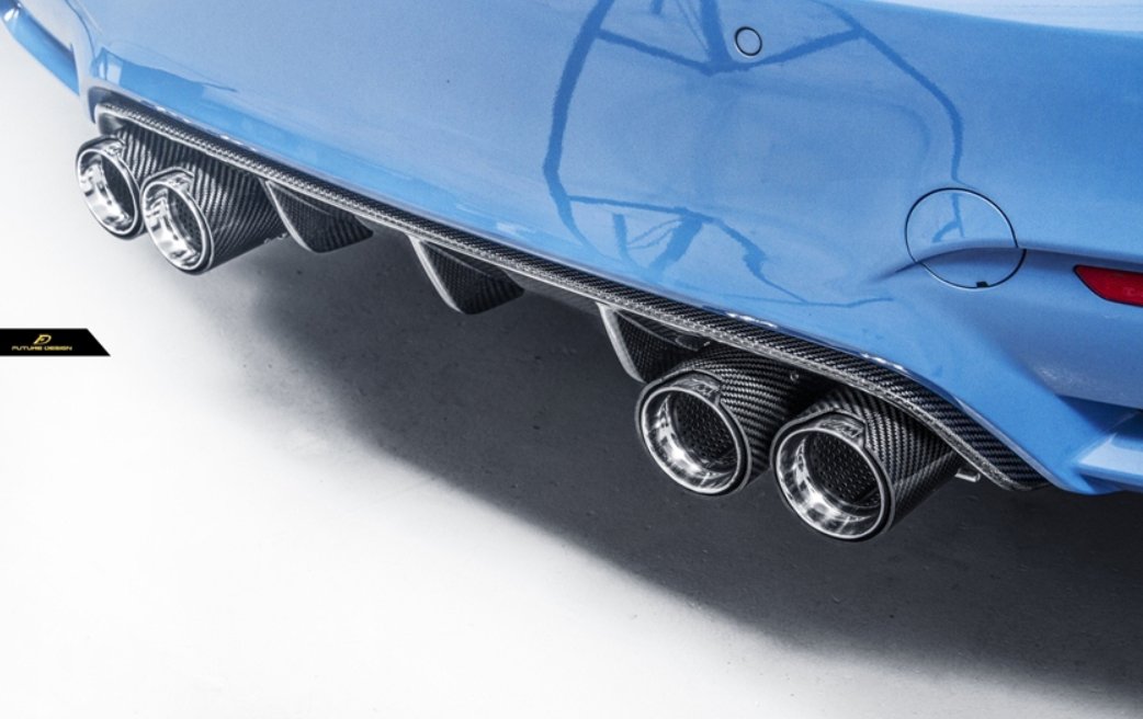 FUTURE DESIGN - BMW M3 F80 / M4 F82 F83 CARBON FIBRE REAR DIFFUSER - Aero Carbon UK