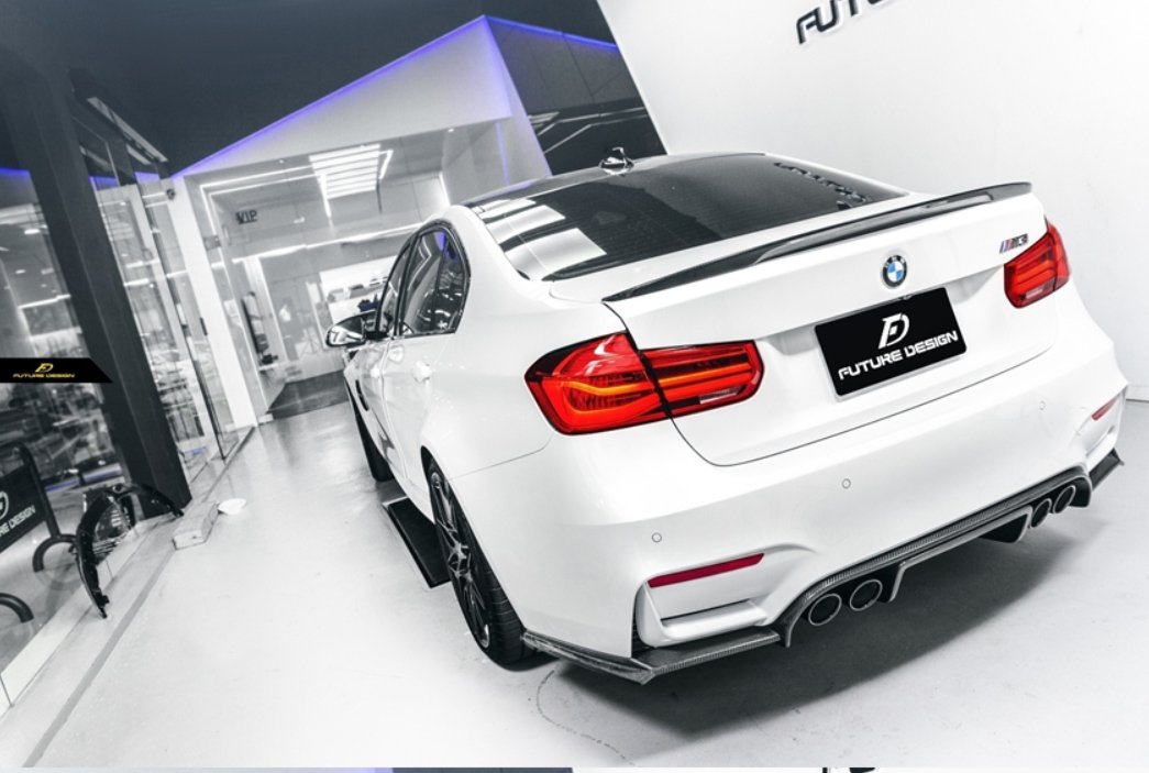 FUTURE DESIGN - BMW M3 F80 / M4 F82 F83 CARBON FIBRE REAR DIFFUSER EXO STYLE - Aero Carbon UK