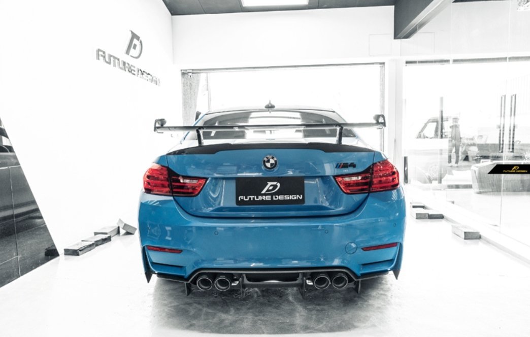 FUTURE DESIGN - BMW M3 F80 / M4 F82 F83 CARBON FIBRE REAR DIFFUSER PSM STYLE - Aero Carbon UK