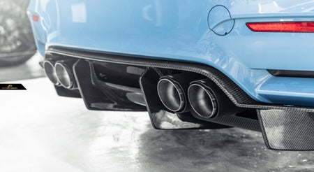 FUTURE DESIGN - BMW M3 F80 / M4 F82 F83 CARBON FIBRE REAR DIFFUSER PSM STYLE - Aero Carbon UK