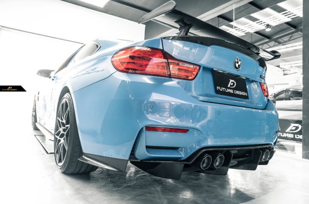 FUTURE DESIGN - BMW M3 F80 / M4 F82 F83 CARBON FIBRE REAR DIFFUSER PSM STYLE - Aero Carbon UK