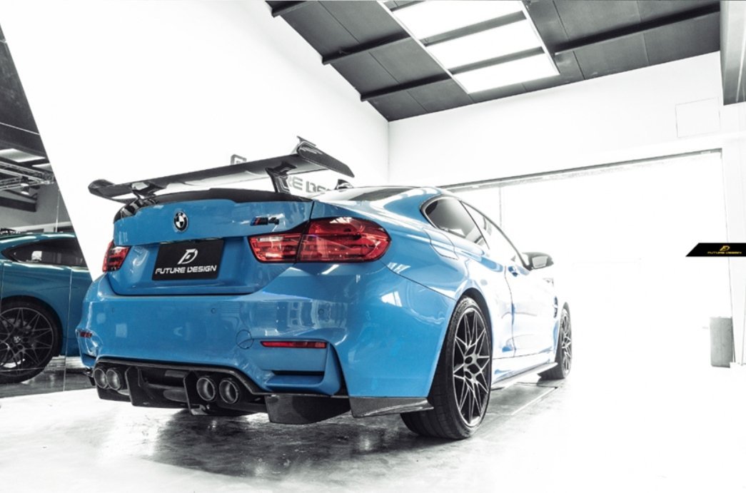 FUTURE DESIGN - BMW M3 F80 / M4 F82 F83 CARBON FIBRE REAR DIFFUSER PSM STYLE - Aero Carbon UK