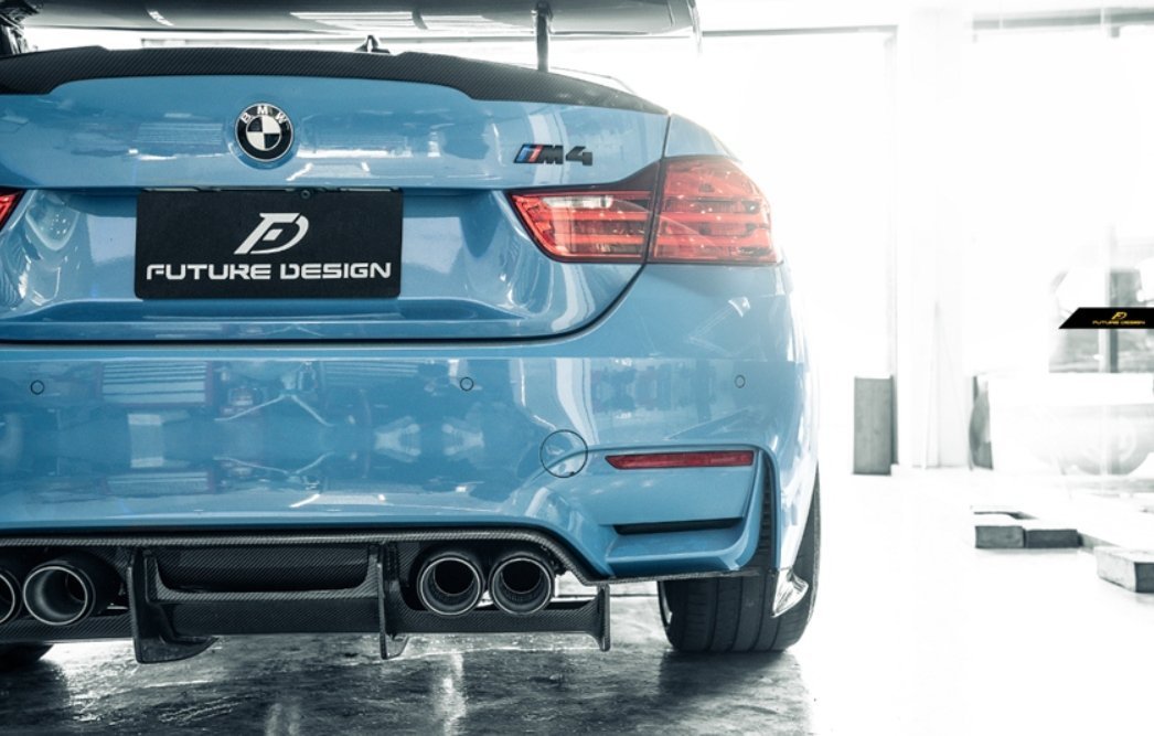 FUTURE DESIGN - BMW M3 F80 / M4 F82 F83 CARBON FIBRE REAR DIFFUSER PSM STYLE - Aero Carbon UK