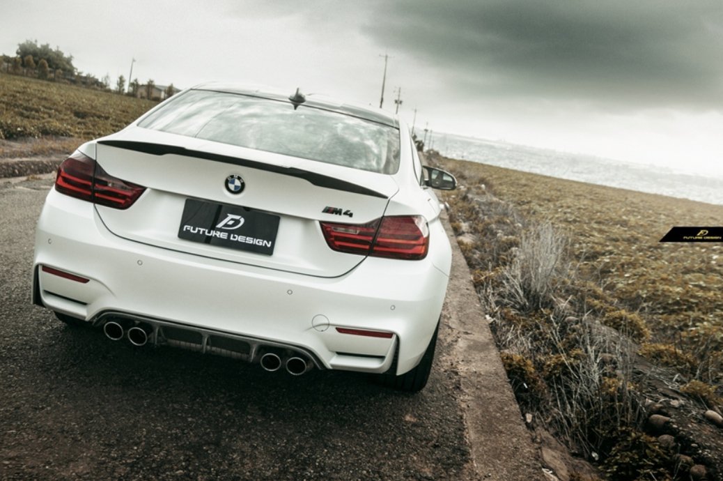 FUTURE DESIGN - BMW M3 F80 / M4 F82 F83 CARBON FIBRE REAR DIFFUSER RKP STYLE - Aero Carbon UK