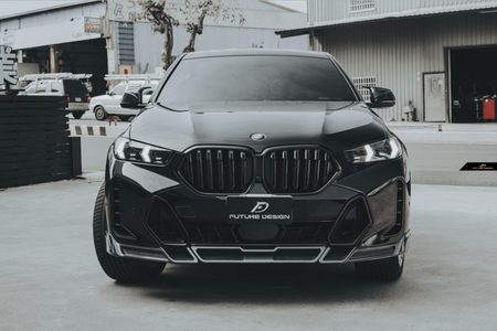FUTURE DESIGN - BMW X6 G06 LCI DRY CARBON FIBER FRONT LIP - Aero Carbon UK